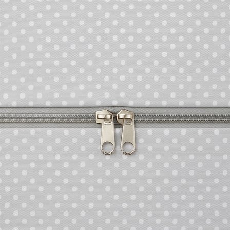 Tvl Home Baza Altı Şeffaf Detaylı Büyük Boy Hurç - Gri - 62x46x22 cm