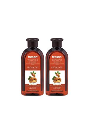 Tresan Tüm Saçlar İçin Kırılma Karşıtı Argan Yağlı Şampuan 2x300 ml