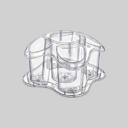 Erkoç Plastik ERK E-227 Papatya Şeffaf Kaşıklık