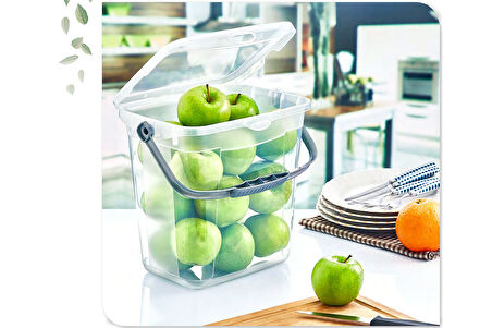 Poly Time Çok Amaçlı Şeffaf 7 Lt Portatif Box E239