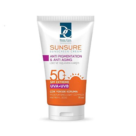 Sunsure Lekeli Cilt Güneş Kremi Serisi 75 ML