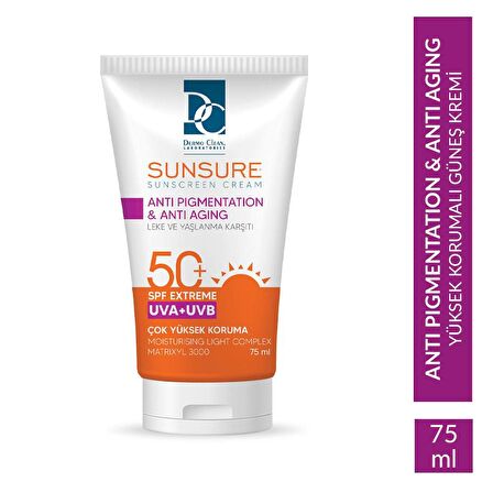 Sunsure Lekeli Cilt Güneş Kremi Serisi 75 ML