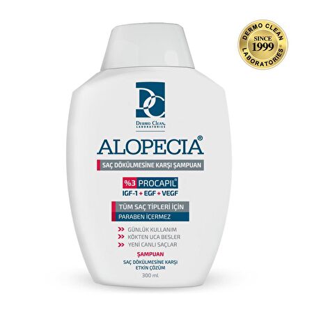 ALOPECİA PROCAPİL VE IGF İÇERİKLİ SAÇ DÖKÜLMESİNE KARŞI ŞAMPUAN VE IGF SERUM SETİ