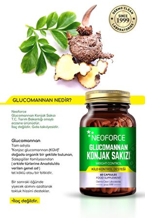 NEOFORCE GLUCOMANNAN KONJAK SAKIZI 60 KAPSUL