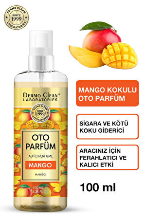 DERMO CLEAN DOĞAL MEYVE ÖZLÜ MANGO KOKULU OTO PARFÜM 100 ML