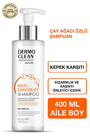 DERMO CLEAN ÇAY AĞACI YAĞI ÖZLÜ, KEPEK KARŞITI ŞAMPUAN 400 ML