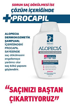 Dermo Clean Alopecia Dökülen Saçlar İçin Dökülme Karşıtı Şampuan 300 ml