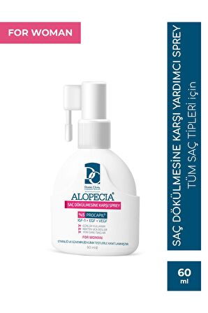 Alopecia Procapil Ve Igf Içerikli Saç Dökülmesine Karşı Kadın Saç Spreyi 60 Ml