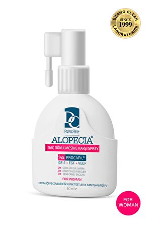 Alopecia Procapil Ve Igf Içerikli Saç Dökülmesine Karşı Kadın Saç Spreyi 60 Ml