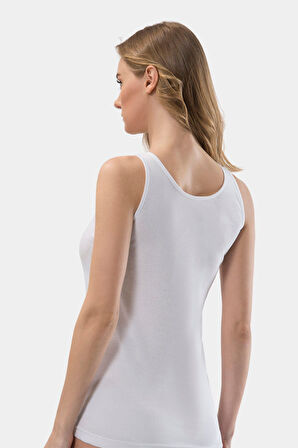 Türen Kadın Askılı Kaşkorse 2'li Pamuklu Atlet 210/Beyaz