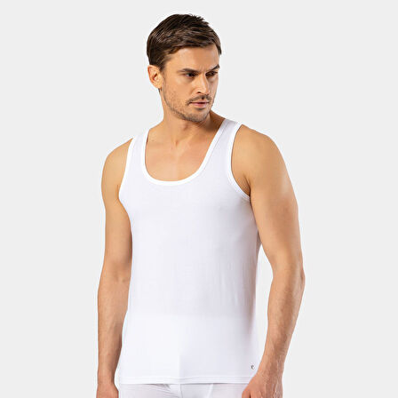 Cacharel Likralı Klasik Atlet 1301/Beyaz