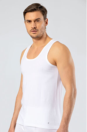 Cacharel Likralı Klasik Atlet 1301/Beyaz