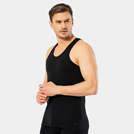 Cacharel Erkek Halter Yaka Spor Atlet 1302/Siyah
