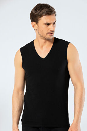 Cacharel Erkek V Yaka Spor Atlet 1304/Siyah