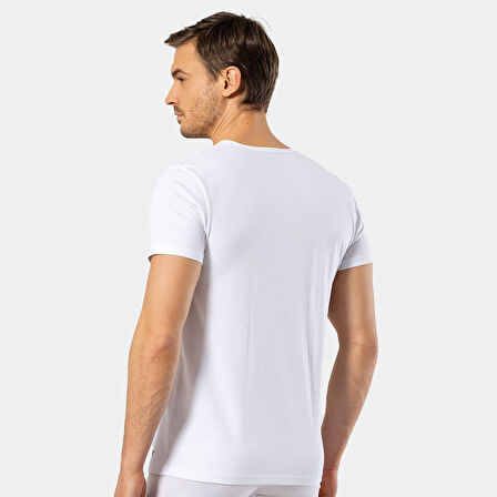 Cacharel - Bisiklet Yaka T-shirt 1305/Beyaz