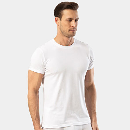 Cacharel Erkek Kısa Kollu T-shirt 1307/Beyaz