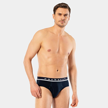 Cacharel Erkek Likralı Bantlı Slip 1311/Lacivert