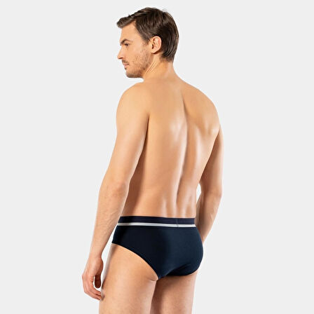 Cacharel Erkek Likralı Bantlı Slip 1311/Lacivert