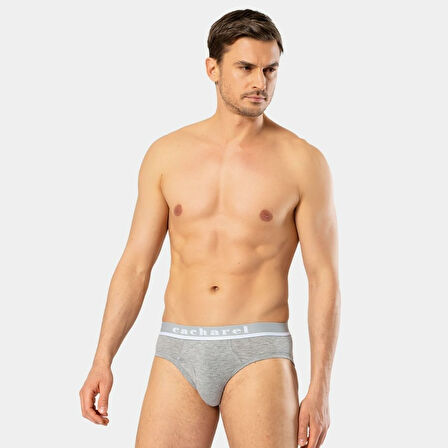 Cacharel Erkek Likralı Bantlı Slip 1311/Gri