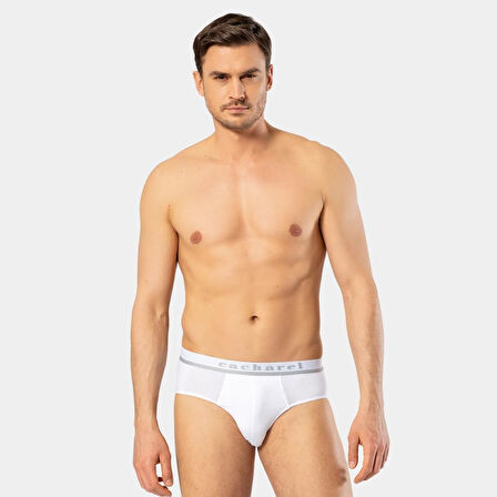 Cacharel Erkek Lastikli Slip 1312/Beyaz