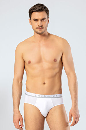 Cacharel Erkek Lastikli Slip 1312/Beyaz