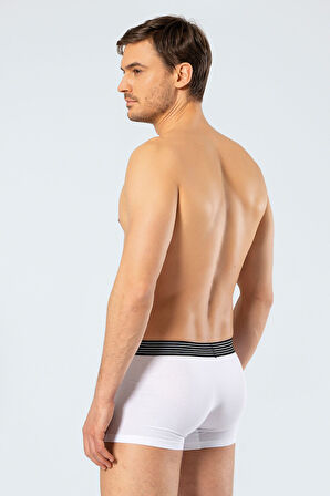 Cacharel Erkek 2'li Boxer (Düz) 1318/BEYAZ