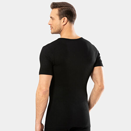 Cacharel - Termal kısa kol bisiklet yaka 1601/Siyah