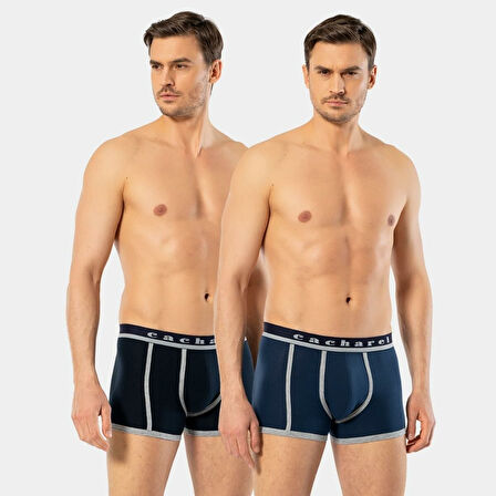 Cacharel Erkek 2'li Biyeli Boxer 1322/Lacivert-İndigo