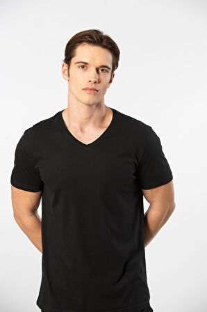 Cacharel Erkek V Yaka T-Shirt
