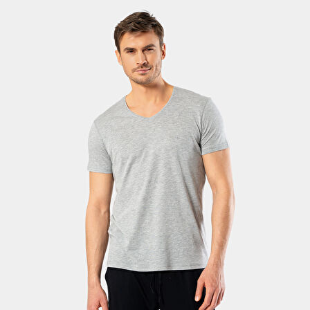 Cacharel Erkek T-Shirt (Slim Fit) 2170/Gri