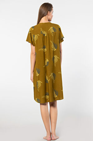 Türen Dokuma Patlı Elbise 3399/Haki