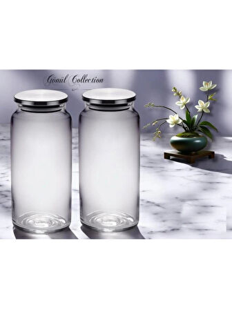 Gönül GNL 3437 Metal Kapaklı Cam Kavanoz 1300 cc
