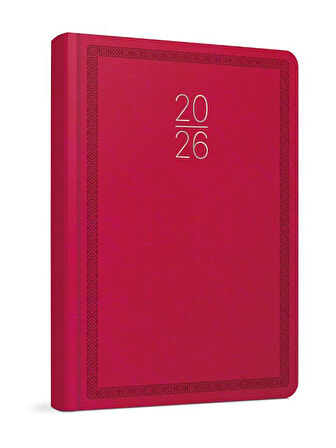 Gıpta 2026 Ticari Ajanda Günlük Kasa Ajandası 17x24 cm 112-EKK Kırmızı