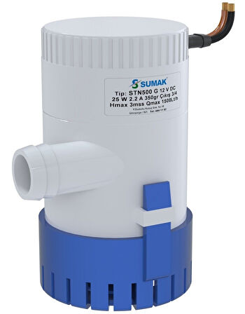 Sumak STN1100 G Sintine Dalgıç Pompası 36W