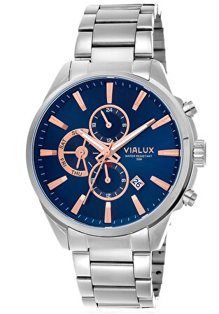 Vialux VX532S-11SR Çelik Erkek Kol Saati