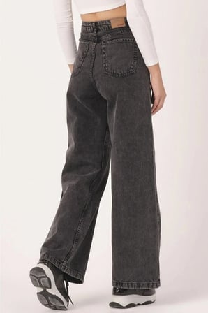 Çnr Kadın Yüksek Bel Füme Salaş Jeans Likralı Esnek Kot Pantolon Yeni Hsn-1