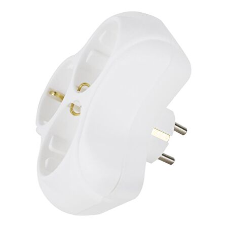 ALMERA PAPATYA ÜÇLÜ GOLYAT TOPRAKLI FİŞ PRİZ YONCA TİP SIVA ÜSTÜ