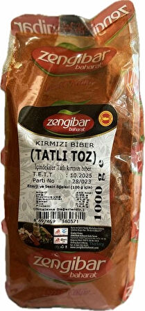ZENGİBAR TATLI TOZ BİBER 1000 GR
