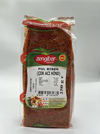 Zengibar Çok Acı Hint Pul Biber 250 gr