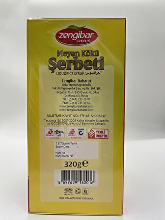 Zengibar Meyan Kökü Şerbeti (Sürahi Sallama) 20 Adet