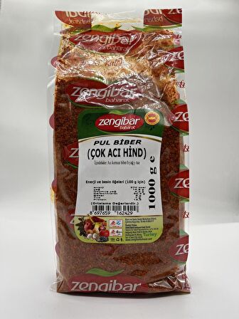 Zengibar Çok Acı Hint Pul Biber 1 Kg