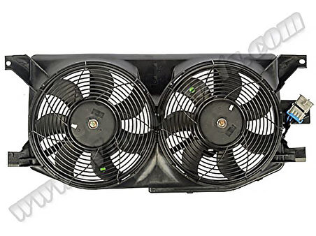 Mercedes Radyator Fanı (komple , Cift Pervaneli) ML-Class W163 98>05 - Wenderparts Mn1635000155