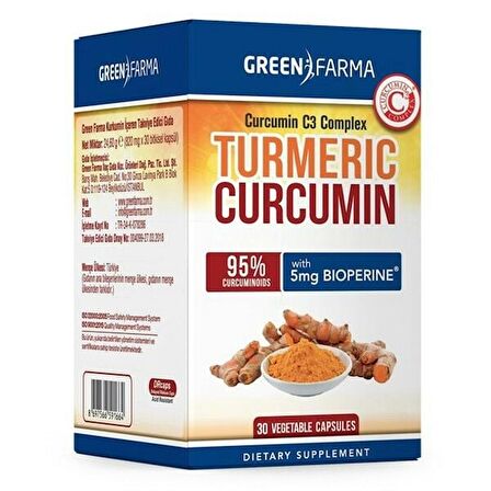 Green Farma Curcumin 30 Kapsül