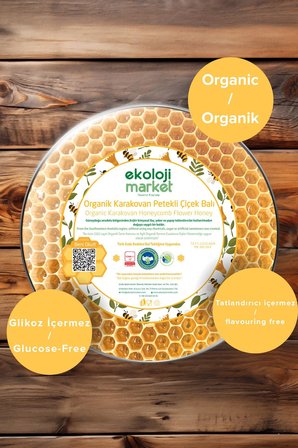 Organik Glutensiz Karakovan Petek Çiçek Balı 1 Kg