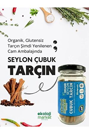 Organik Glütensiz Çubuk Tarçın 25 gr