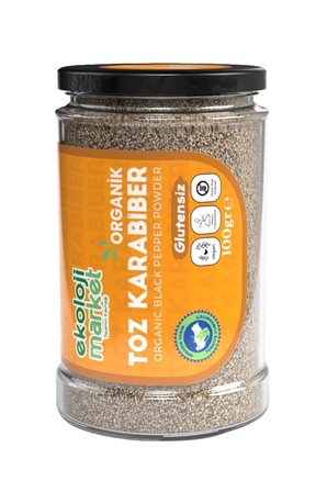 Organik Glutensiz Kavanoz Toz Karabiber 100 G