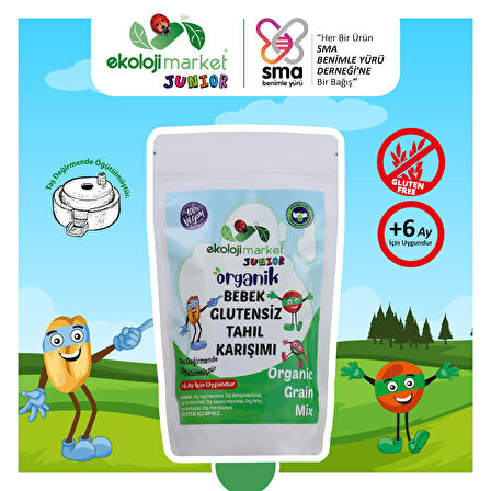 Organik Bebek Glutensiz Tahıl Karışımı  250 Gr  ( Gluten Free )