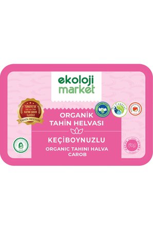 Organik Glutensiz Keçiboynuzlu Tahin Helvası 200 Gr / Organic Gluten-Free Carob Tahini Halva 200 Gr