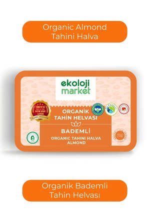 Organik Glutensiz Bademli Tahin Helvası 200 Gr / Organic Gluten-Free Almond Tahini Halva 200 Gr
