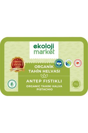 Organik Glutensiz AntepFıstıklı Tahin Helvası 200Gr/Organic Gluten-Free Pistachio Tahini Halva 200Gr